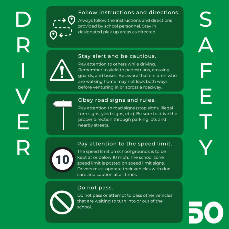 Please Drive Safe & Follow Traffic Laws - Por favor conduzca con cuidado y siga las leyes de tránsito